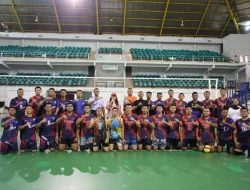 Tim Bola Voli Putra BP Batam Gelar Laga Persahabatan Melawan Lanud Hang Nadim