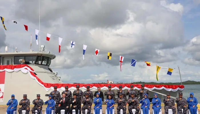 KSAL Resmikan Dua KRI Buatan Anak Bangsa di Batam