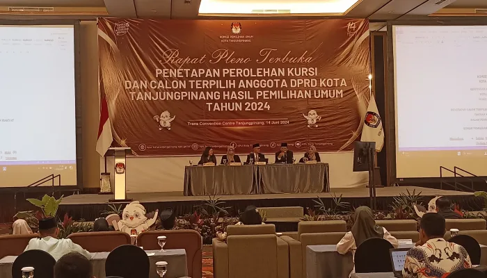 KPU Tetapkan Perolehan Kursi DPRD Tanjungpinang, PDIP Raih Posisi Ketua