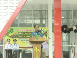 Resmikan Puskesmas Sapat, Pj Bupati Inhil Herman Harapkan Pelayanan Kesehatan Masyarakat Berjalan Optimal