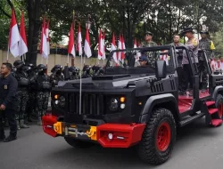 Kapolri Cek Gladi Bersih Apel Pengamanan Pengambilan Sumpah Presiden-Wapres
