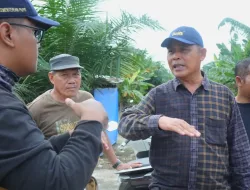 Pj Bupati Inhil Tinjau Pengerjaan Ruas Jalan Desa Bagan Jaya – Desa Suhada Kecamatan Enok
