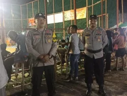 Polsek Daik Lingga Amankan Pertandingan Voli dalam Rangka Imlek 2025 di Desa Senanggai