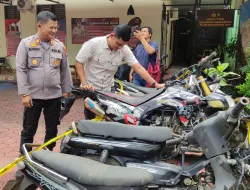 Polsek Tanjungpinang Timur Amankan Dua Pelaku Pencurian Sepeda Motor, 7 Unit Motor Disita