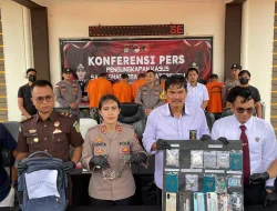 Polres Bintan Amankan 6 Tersangka Narkotika dan Senjata Api di Pelabuhan Tanjung Uban