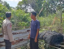 Polsek Daik Lingga Gelar Sosialisasi Bahaya Karhutla kepada Masyarakat