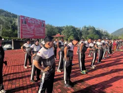 Polres Lingga Gelar Olahraga Bersama untuk Tingkatkan Kebugaran Personel