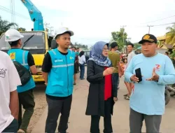 Wabup Dharmasraya Tinjau Putusnya Jalan Lintas Sumatera di Perbatasan Jambi-Sumbar