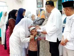 Wakil Bupati Karimun Apresiasi Kegiatan Khataman Al Qur’an dan Santunan oleh PC BKMT Kecamatan Tebing