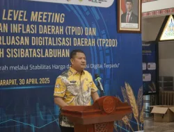 Wabup Asahan Hadiri Rapat Koordinasi TPID dan TP2DD