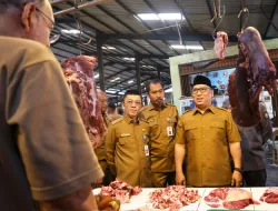 Jelang Ramadhan, Wagub Nyanyang Lakukan Sidak di Pasar Bintan Center dan Gudang Bulog Tanjungpinang
