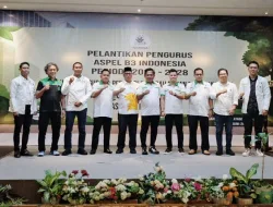 Dilantik, Pengurus ASPEL B3 Indonesia Diharap Wagub Nyanyang Kelola Limbah Aman dan Berkelanjutan