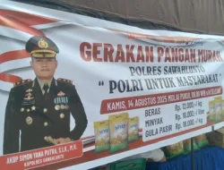 Polres Sawahlunto Bantu Masyarakat dengan Gerakan Pangan Murah