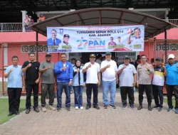 Bupati Asahan Buka Turnamen Sepak Bola U-14 Dalam Rangka HUT Partai PAN ke-27 ‎