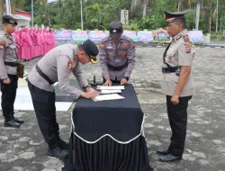 AKBP Simon Yana Putra Pimpin Sertijab Kasat Intelkam Polres Sawahlunto, tekankan Profesionalisme dan Integritas