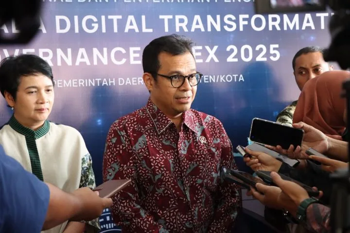 Wakil Menteri Komunikasi dan Digital, Nezar Patria, di UGM Yogyakarta, Kamis, 18 September 2025.