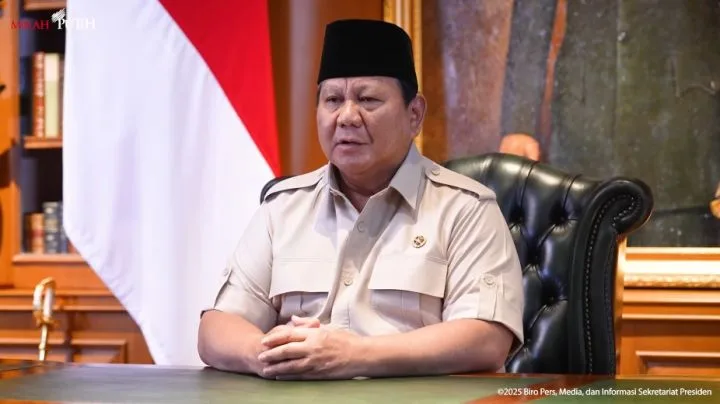 Presiden Indoesia Prabowo Subianto.