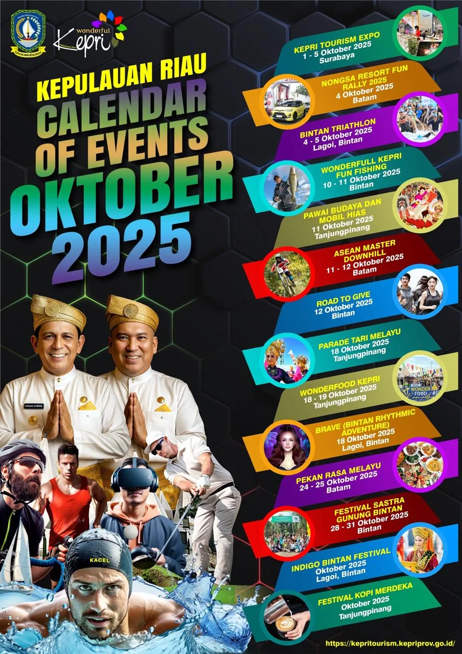 14 Kalender Even Pariwisata Provinsi Kepulauan Riau sepanjang Oktober 2025.