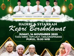 Kepri Gelar Bersholawat, Hadirkan Habib Syech dan Wafiq Azizah.