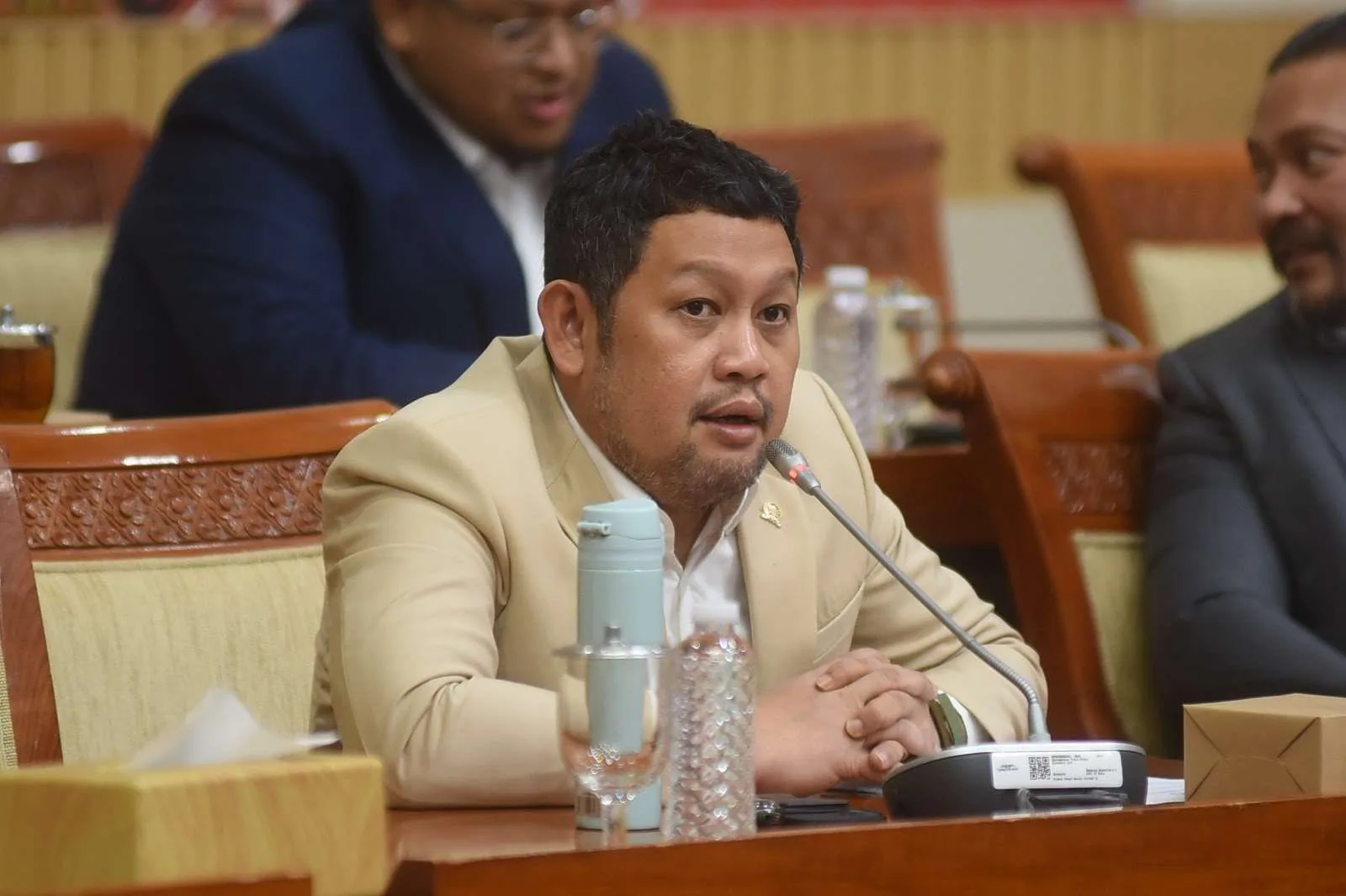 Anggota Komisi I DPR RI Abdullah saat rapat di Komisi.