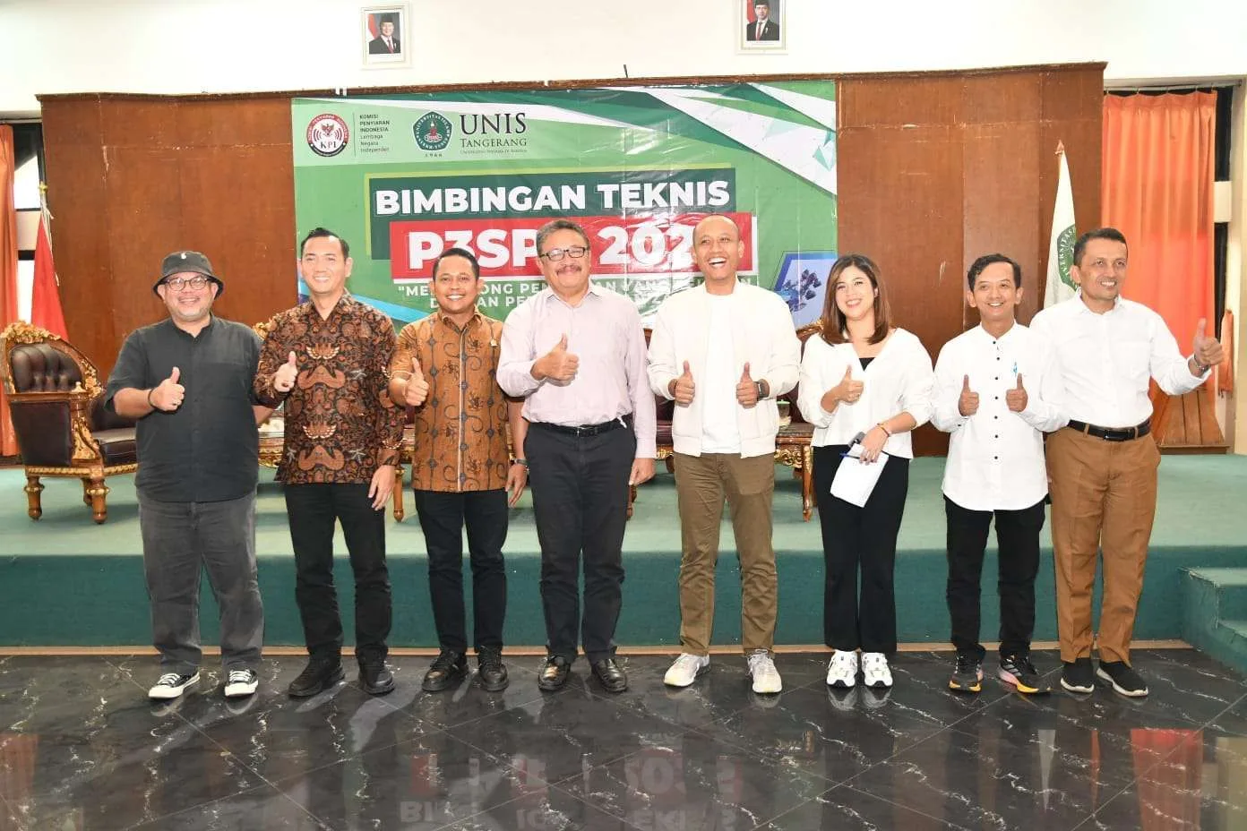 Para pembicara dalam kegiatan Bimbingan Teknis P3SPS di Universitas Islam Syekh Yusuf, di Tangerang, Banten, Rabu (5/11/2025).