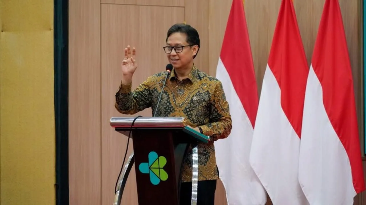Menteri Kesehatan (Menkes) Budi Gunadi Sadikin berbicara di sebuah forum.