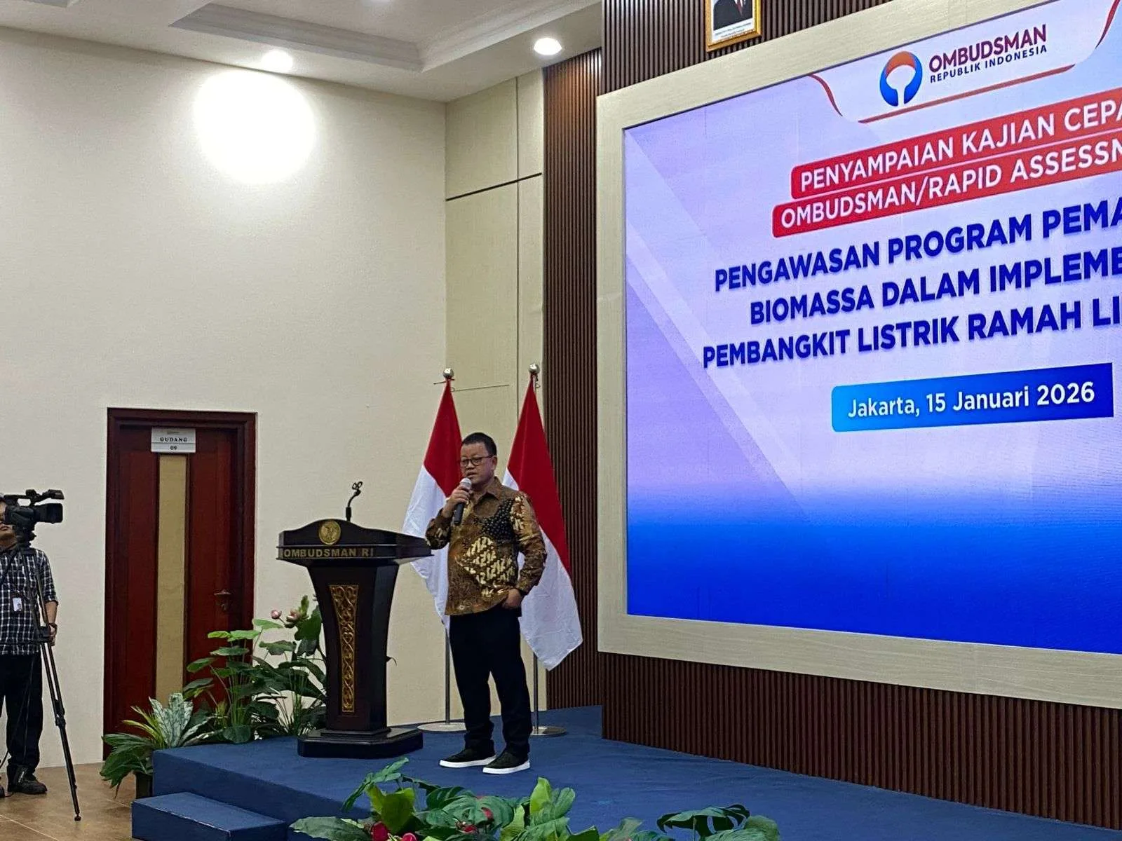 Wakil Ketua Komisi XII DPR RI, Sugeng Suparwoto, di Kantor Ombudsman RI, Jakarta, Kamis, 15 Januari 2026.