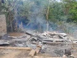 Satu Unit Rumah di Desa Polindu Buteng Ludes Terbakar, Pemilik Hanya Bisa Pasrah