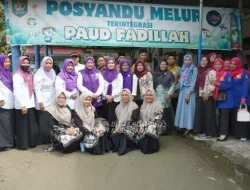 Bunda PAUD Sekaligus Ketua TP Posyandu Kabupaten Asahan Lakukan Kunjungan Kerja ke PAUD dan Posyandu