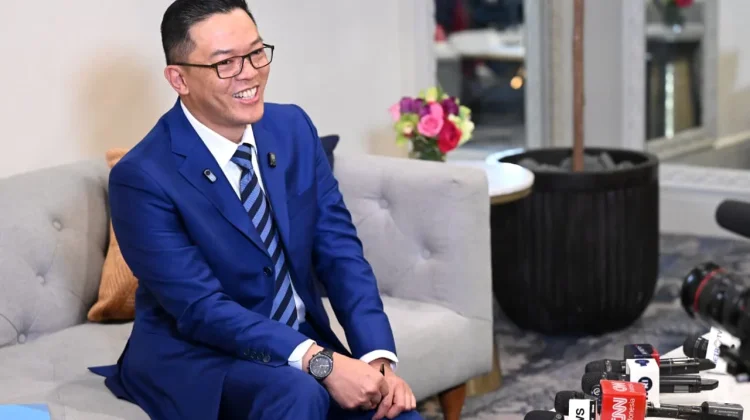 Menteri Luar Negeri RI Sugiono dalam keterangan pers di Washinton DC, Jumat, 20 Februari 2026 waktu setempat.