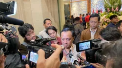 Menteri Sekretaris Negara Prasetyo Hadi usai Konferensi Pers di Wisma Danantara Jakarta, Sabtu, 31 Januari 2026.