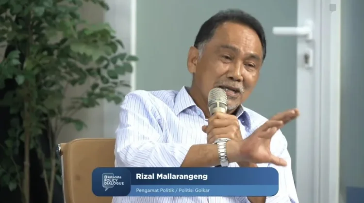 Pengamat politik Rizal Mallarangeng di channel YouTube Katadata Indonesia.