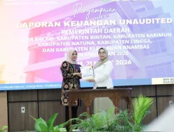 Wakil Bupati Bintan, Deby Maryanti Serahkan LKPD Bintan Unaudited Tahun 2025 ke BPK
