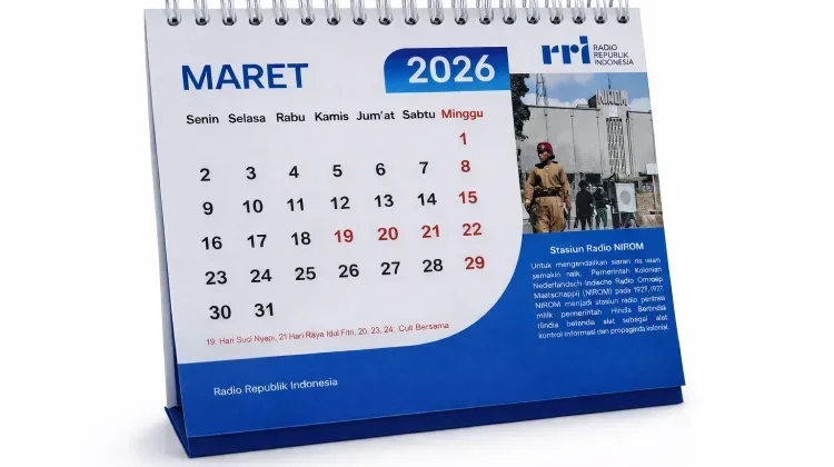 Ilustrasi kalender Maret 2026 akan terjadi momen libur panjang Lebaran 2026.