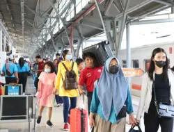 Penumpang Kereta Api Lebaran 2026 di Daop 1 Jakarta Naik 4 Persen