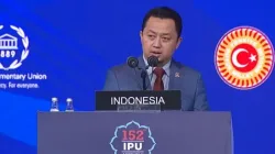 Ketua Badan Kerja Sama Antar Parlemen (BKSAP) DPR RI Syahrul Aidi saat menghadiri Sidang Umum International Parliamentary Union (IPU) ke-152 di Istanbul, Turki.