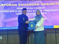 Gubernur Kepri Ansar Ajukan Laporan Keuangan Belum Diaudit Tahun 2025 ke BPK
