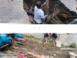 Dua Titik Jalan Amblas, Pemko Sawahlunto Kerahkan Tim PUPR untuk Perbaikan Cepat