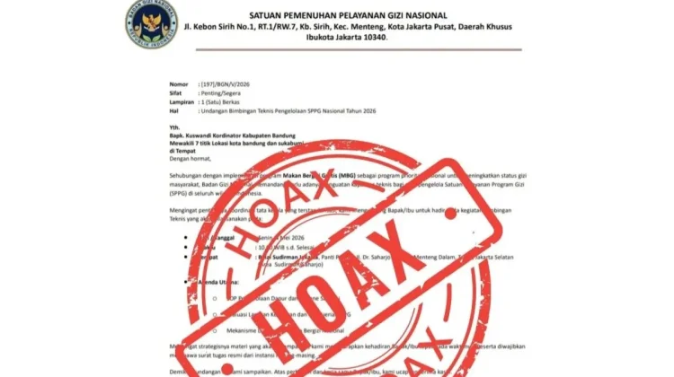Undangan Bimtek SPPG yang mengatasnamakan BGN beredar di masyarakat merupakan penipuan dan bukan undangan resmi dari BGN.