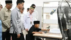 Wakil Presiden Gibran Rakabuming meninjau Sekolah Rakyat Terintegrasi 35 Bandar Lampung, Jumat, 8 Mei 2026.