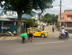 Diduga Rem Blong, Mobil Pickup Hantam Honda Brio di KM 8 Tanjungpinang