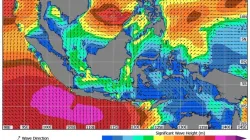 Ilustrasi radar BMKG memprediksi potensi gelombang tinggi di sejumlah wilayah perairan Sulawesi Tenggara pada 27-30 Juli 2026