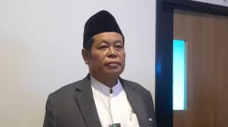 Wakil Ketua Umum MUI Marsudi Syuhud saat ditemui awak media usai konferensi pers di Kantor MUI Pusat, Jakarta, Selasa, 21 Juli 2026.