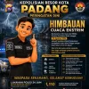 Polresta Padang: Cuaca Ekstrem,Diminta warga Tingkatkan Kewaspadaan