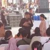 Mensos Hadiri Jamuan Rakyat HUT ke-81 RI, Bagikan Ribuan Paket Sembako di Kalijodo