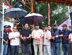 Hapus Blank Spot, Tower Kelima di Sawahlunto Diresmikan Andre Rosiade di Talawi Mudiak