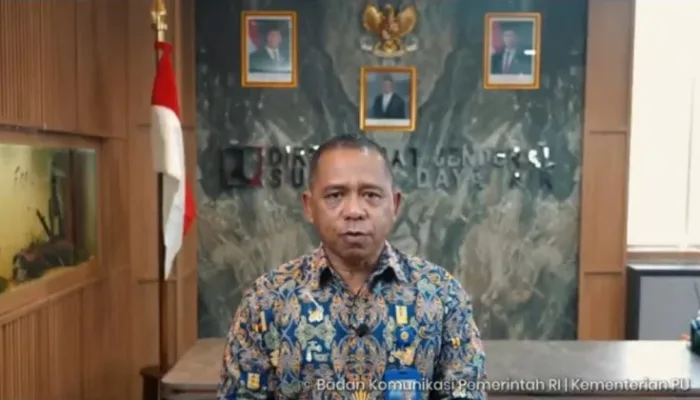 Direktur Jenderal Sumber Daya Air Kementerian Pekerjaan Umum, Arnold A. P. Ritiauw dalam keterangannya, Rabu, 30 September 2026.