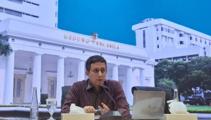 Juru Bicara II Kemlu RI, Nabyl Mulachela, dalam konferensi pers Kamis, 17 September 2026 di Ruang Palapa, Kemlu RI, Jakarta