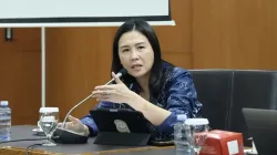 Wakil Menteri Pemberdayaan Perempuan dan Perlindungan Anak (Wamen PPPA) Veronica Tan saat memberikan sambutan dalam Audiensi dengan Mahkamah Agung (MA), Jakarta Pusat, Selasa, 8 September 2026.