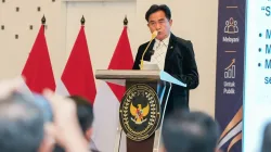 Menteri Koordinator Bidang Hukum, HAM, Imigrasi dan Pemasyarakatan (Menko Kumham Imipas) Yusril Ihza Mahendra saat memberikan sambutan dalam Peluncuran website dan aplikasi PPID Kemenko Kumham Imipas di Jakarta Selatan, Selasa, 8 September 2026.